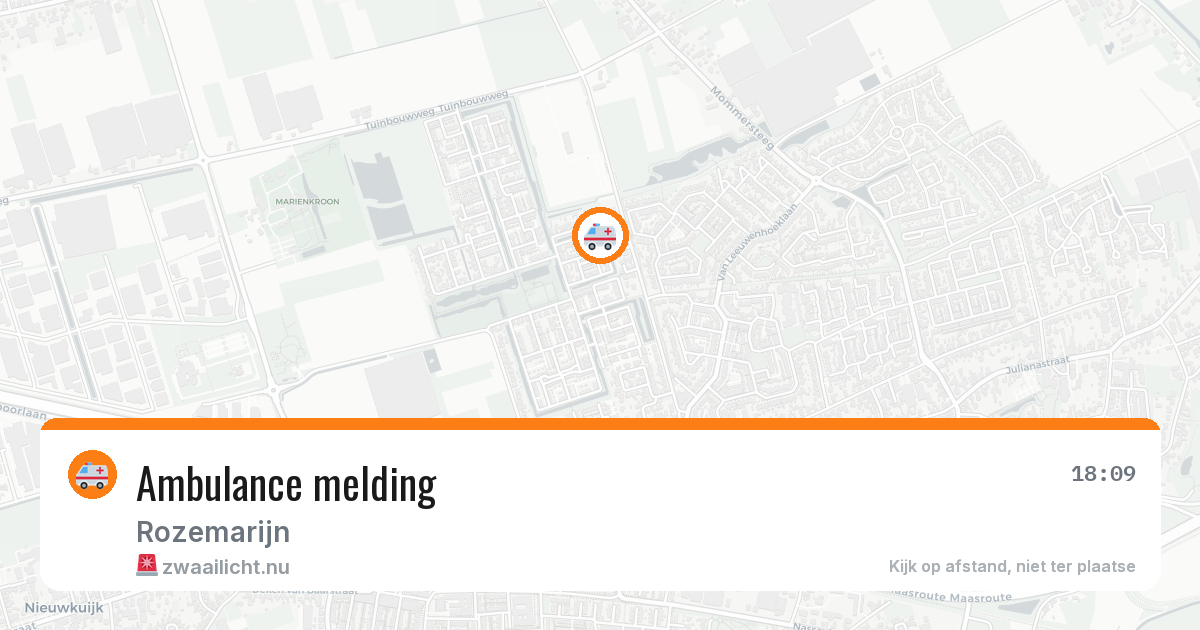 Ambulance melding — 25 jul 2026