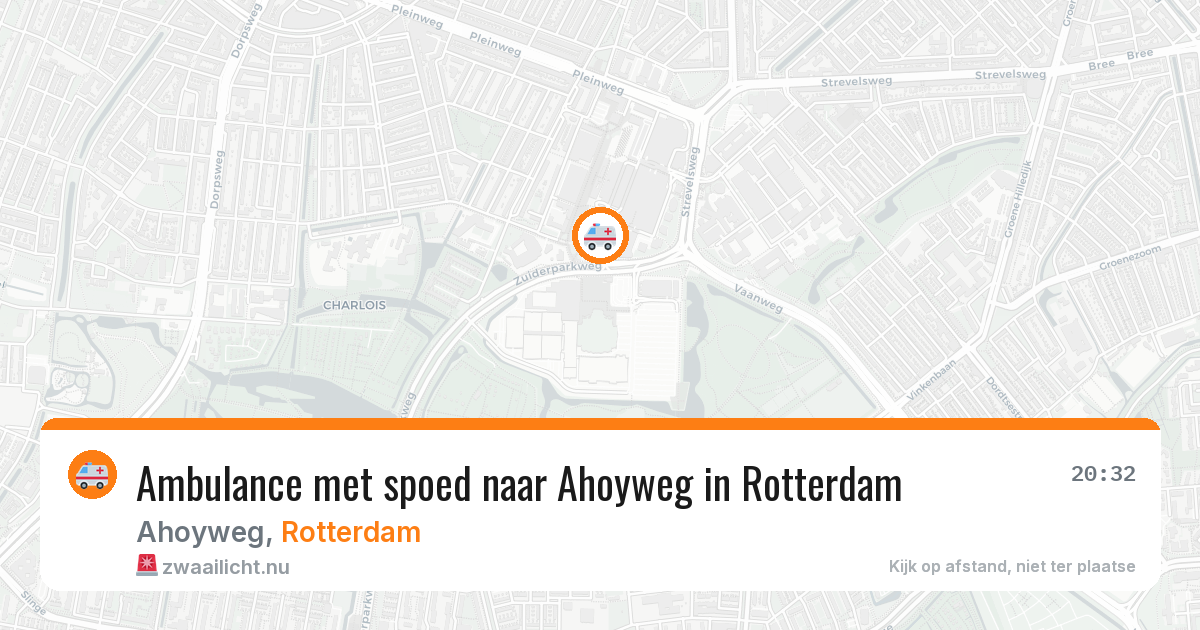 Ambulance met spoed naar Ahoyweg in Rotterdam — 11 jul 2026