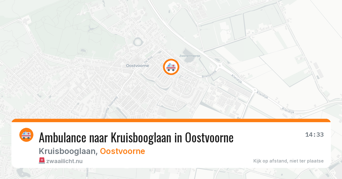 Ambulance naar Kruisbooglaan in Oostvoorne — 21 jul 2026