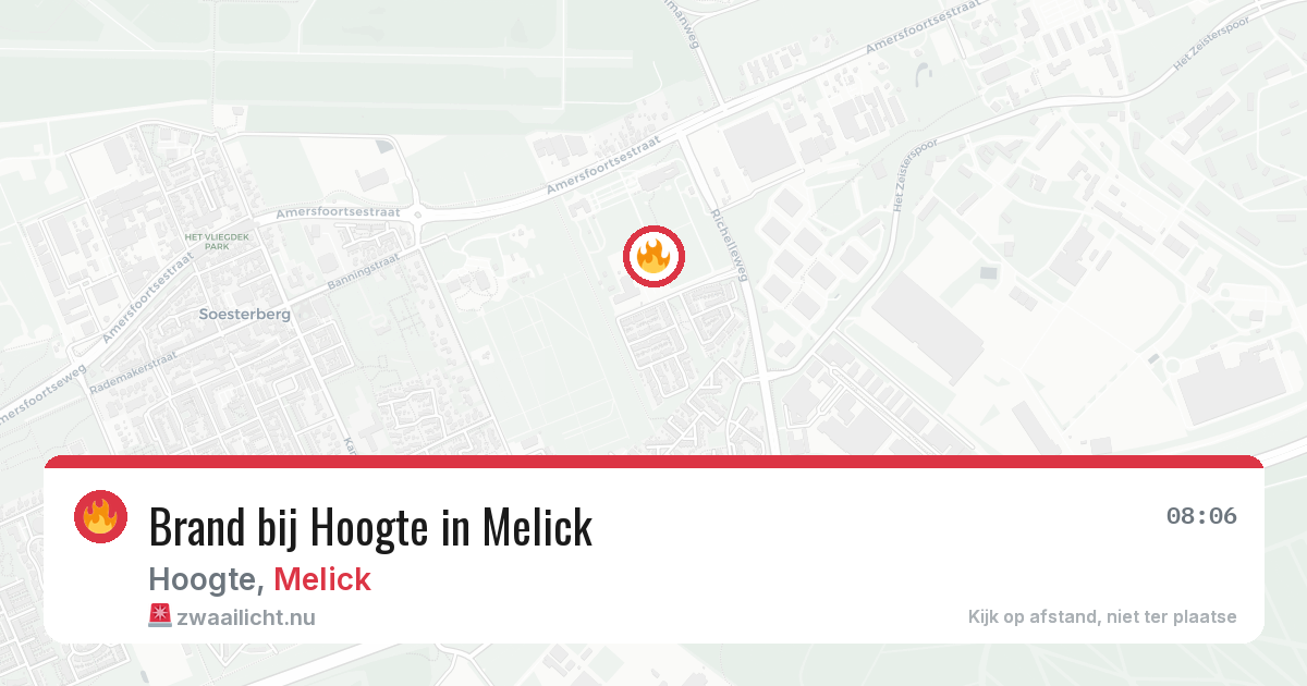 Brand bij Hoogte in Melick — 10 mrt 2026
