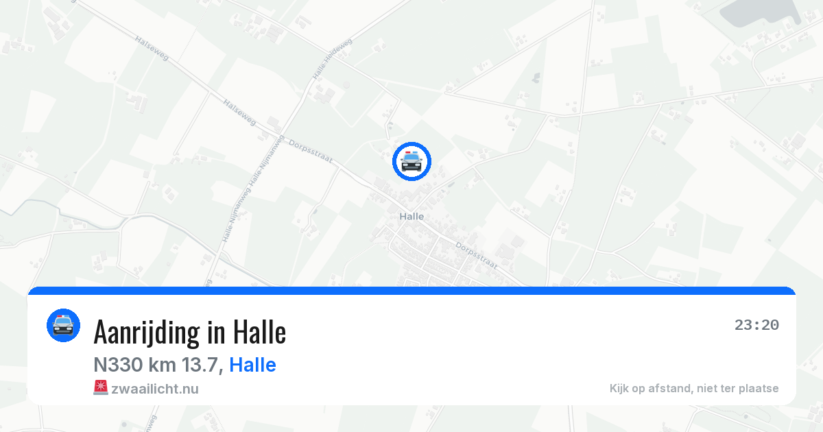 Aanrijding in Halle — 25 mrt 2026