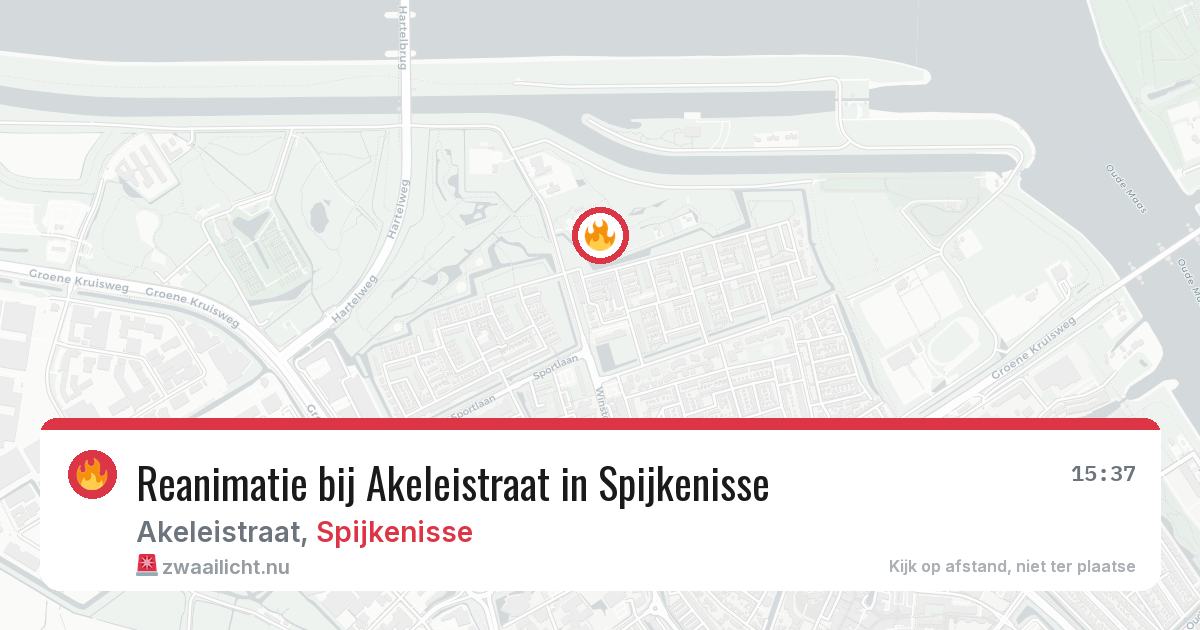 Reanimatie bij Akeleistraat in Spijkenisse — 22 jul 2026