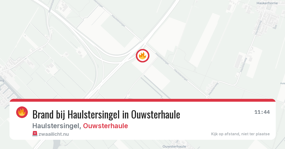 Brand bij Haulstersingel in Ouwsterhaule — 11 jul 2026