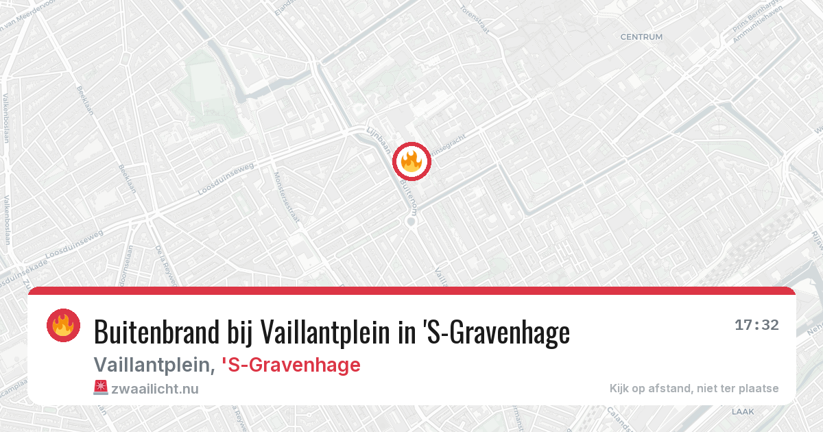 Buitenbrand bij Vaillantplein in 'S-Gravenhage — 4 apr 2026