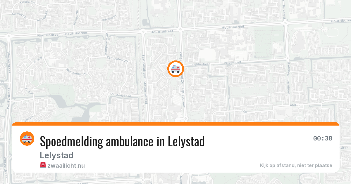 Spoedmelding ambulance in Lelystad — 21 jul 2026