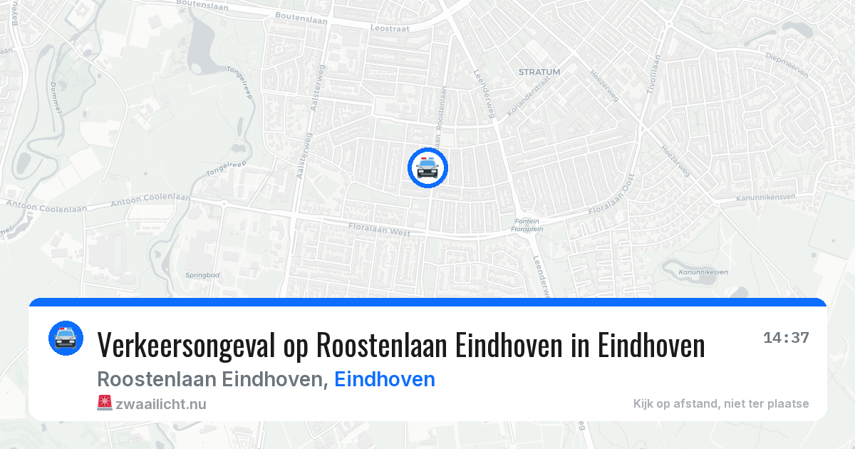 Verkeersongeval op Roostenlaan Eindhoven in Eindhoven — 20 mrt 2026