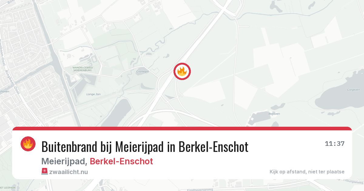 Buitenbrand bij Meierijpad in Berkel-Enschot — 1 jun 2026