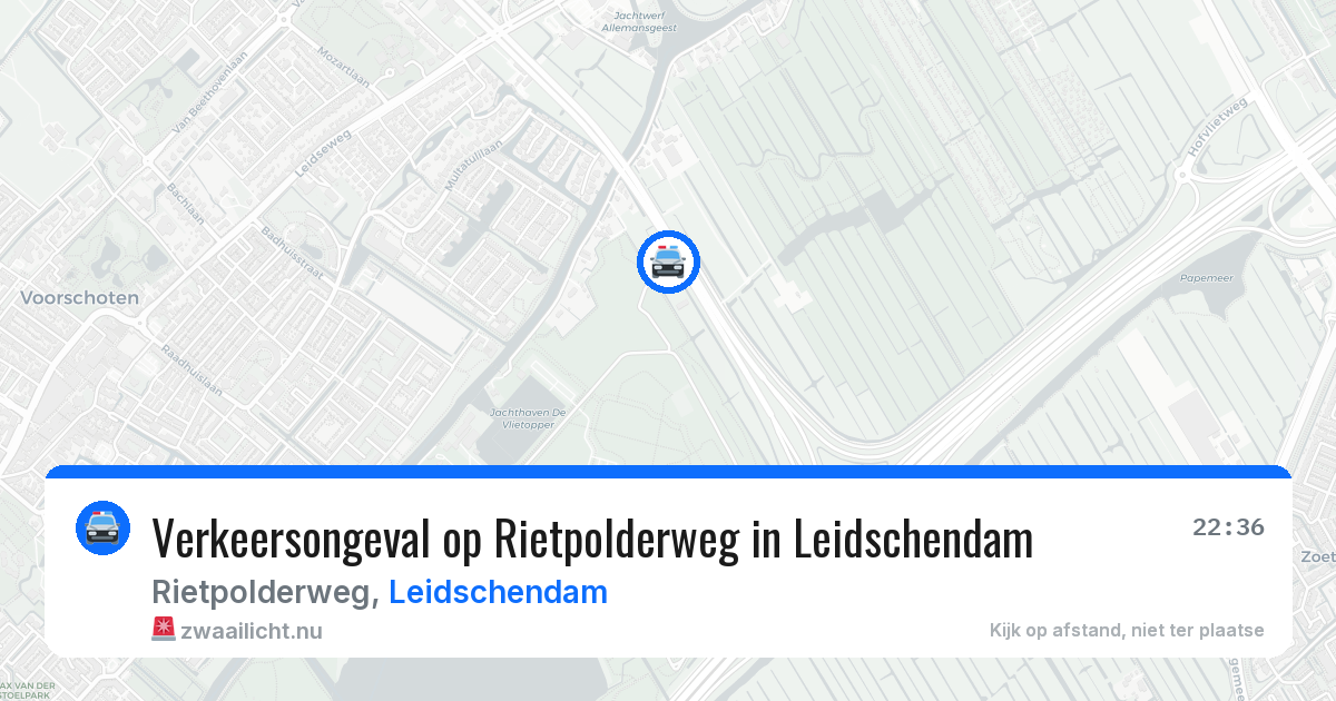 Verkeersongeval op Rietpolderweg in Leidschendam — 25 jul 2026