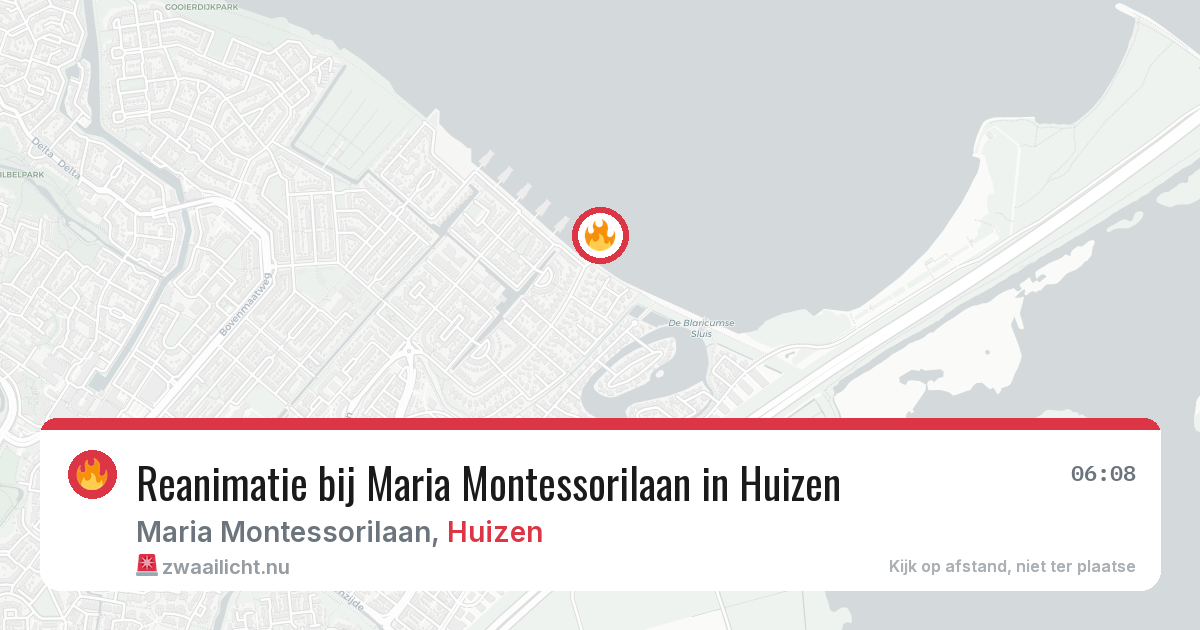 Reanimatie bij Maria Montessorilaan in Huizen — 28 apr 2026