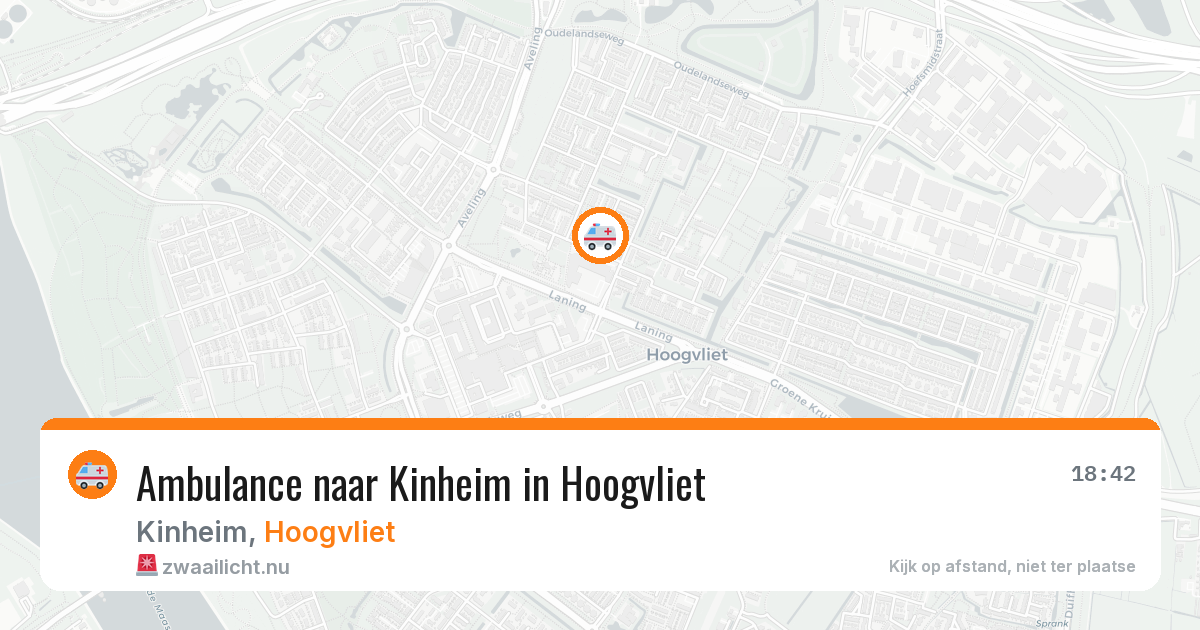 Ambulance naar Kinheim in Hoogvliet — 25 mrt 2026