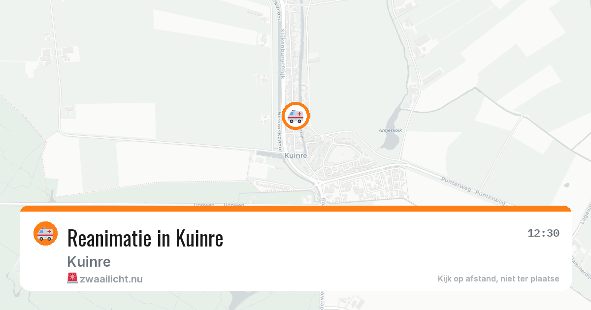 Reanimatie in Kuinre — 11 apr 2026