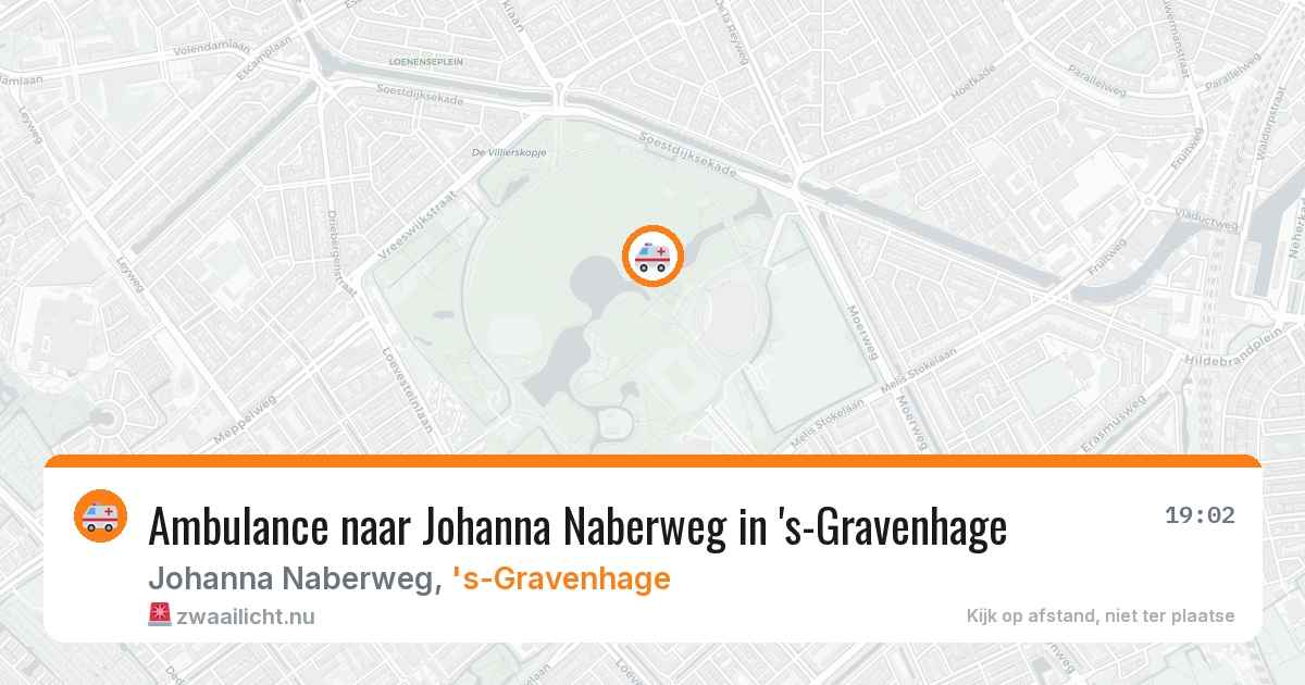Ambulance naar Johanna Naberweg in 's-Gravenhage — 18 jul 2026