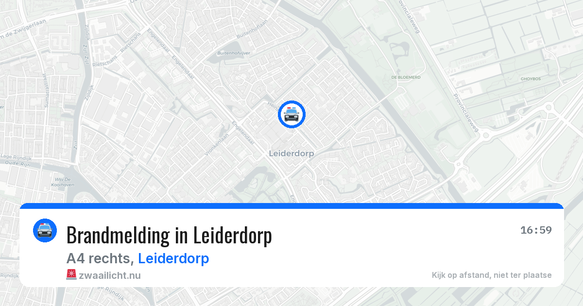 Brandmelding in Leiderdorp — 4 apr 2026