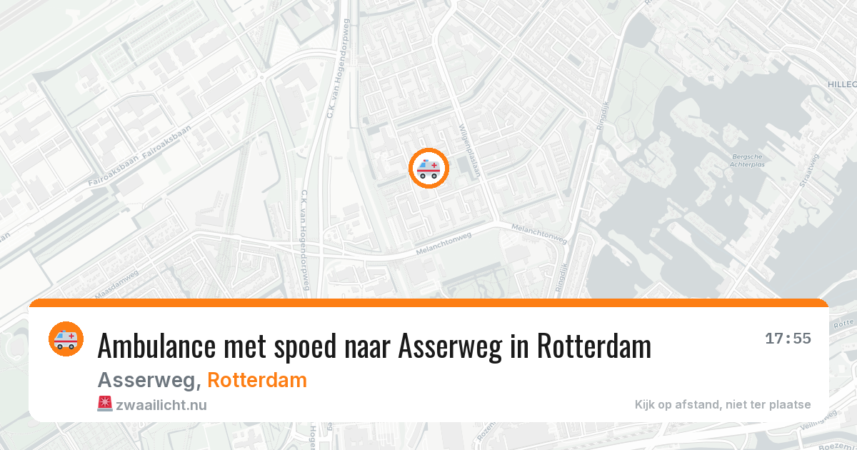 Ambulance met spoed naar Asserweg in Rotterdam — 22 mei 2026