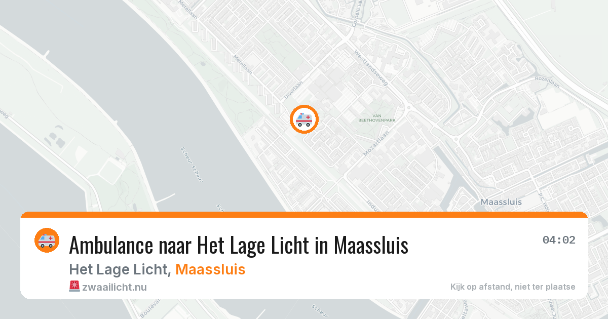Ambulance naar Het Lage Licht in Maassluis — 9 apr 2026