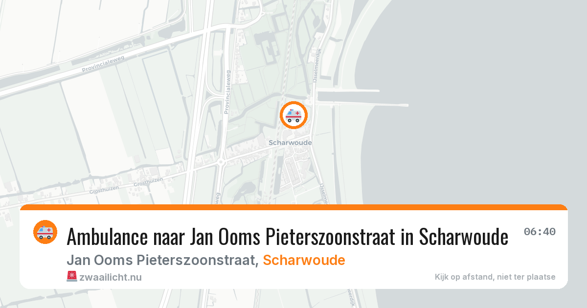 Ambulance naar Jan Ooms Pieterszoonstraat in Scharwoude — 7 mrt 2026