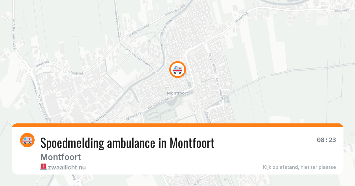 Spoedmelding ambulance in Montfoort — 10 apr 2026