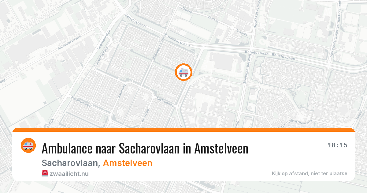 Ambulance naar Sacharovlaan in Amstelveen — 26 mei 2026