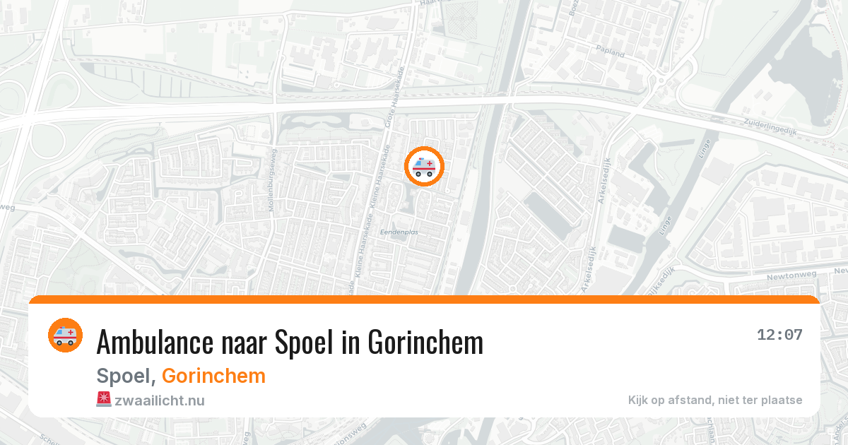 Ambulance naar Spoel in Gorinchem — 20 jul 2026
