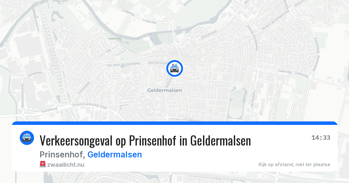 Verkeersongeval op Prinsenhof in Geldermalsen — 8 mei 2026