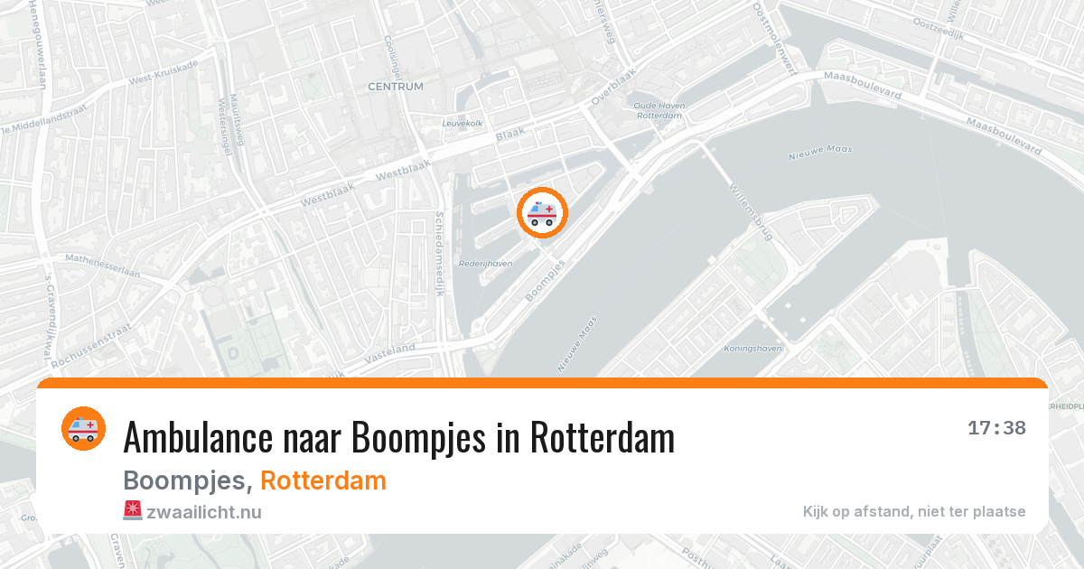 Ambulance naar Boompjes in Rotterdam — 12 jul 2026