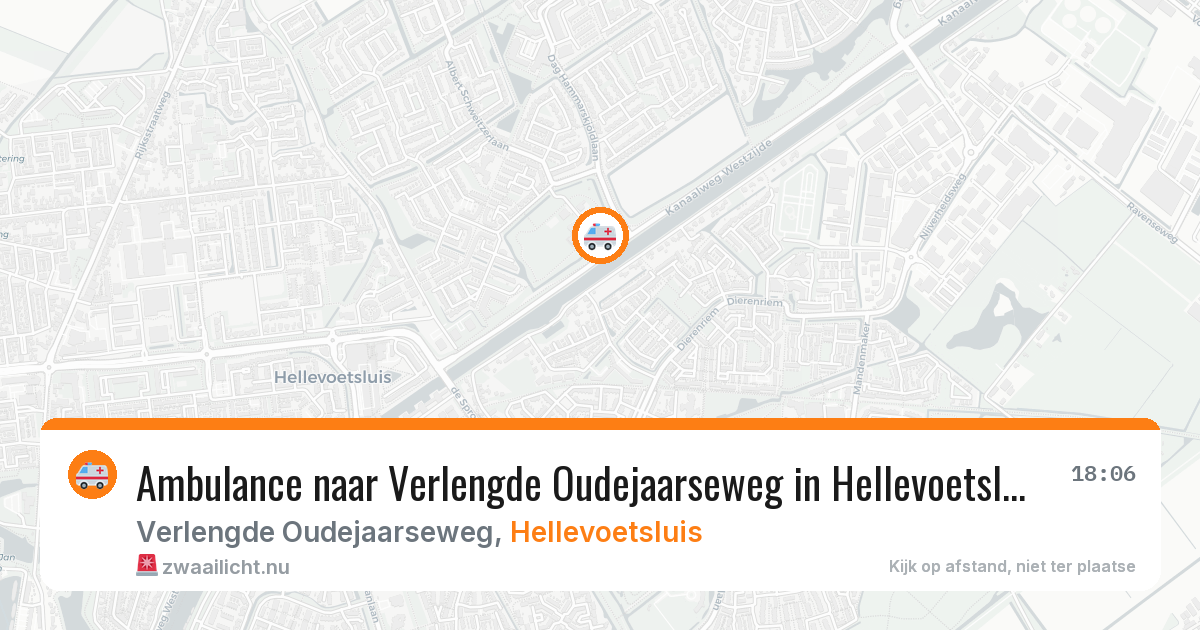 Ambulance naar Verlengde Oudejaarseweg in Hellevoetsluis — 19 mei 2026