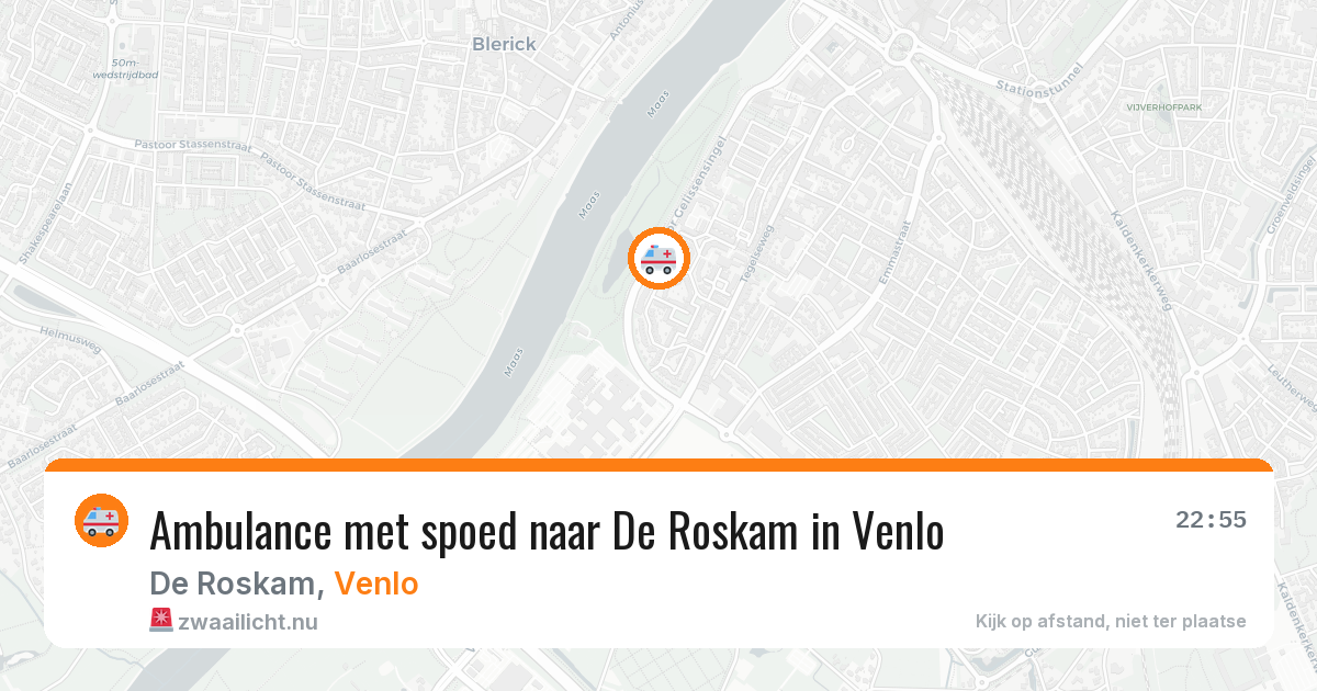 Ambulance met spoed naar De Roskam in Venlo — 5 jun 2026