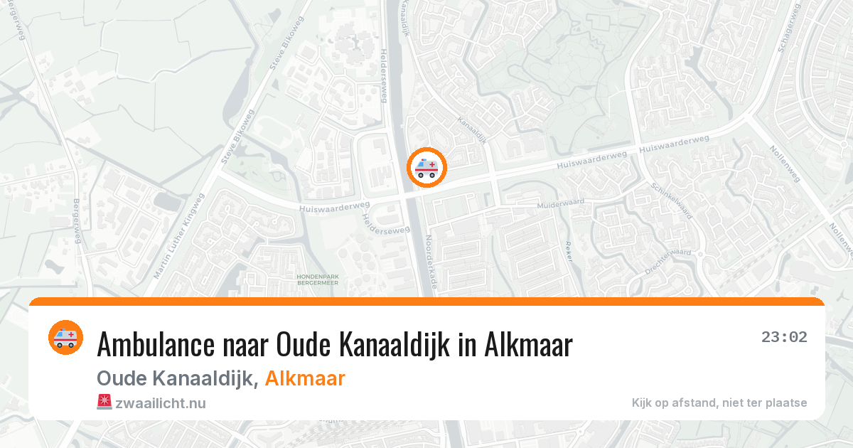 Ambulance naar Oude Kanaaldijk in Alkmaar — 24 jul 2026