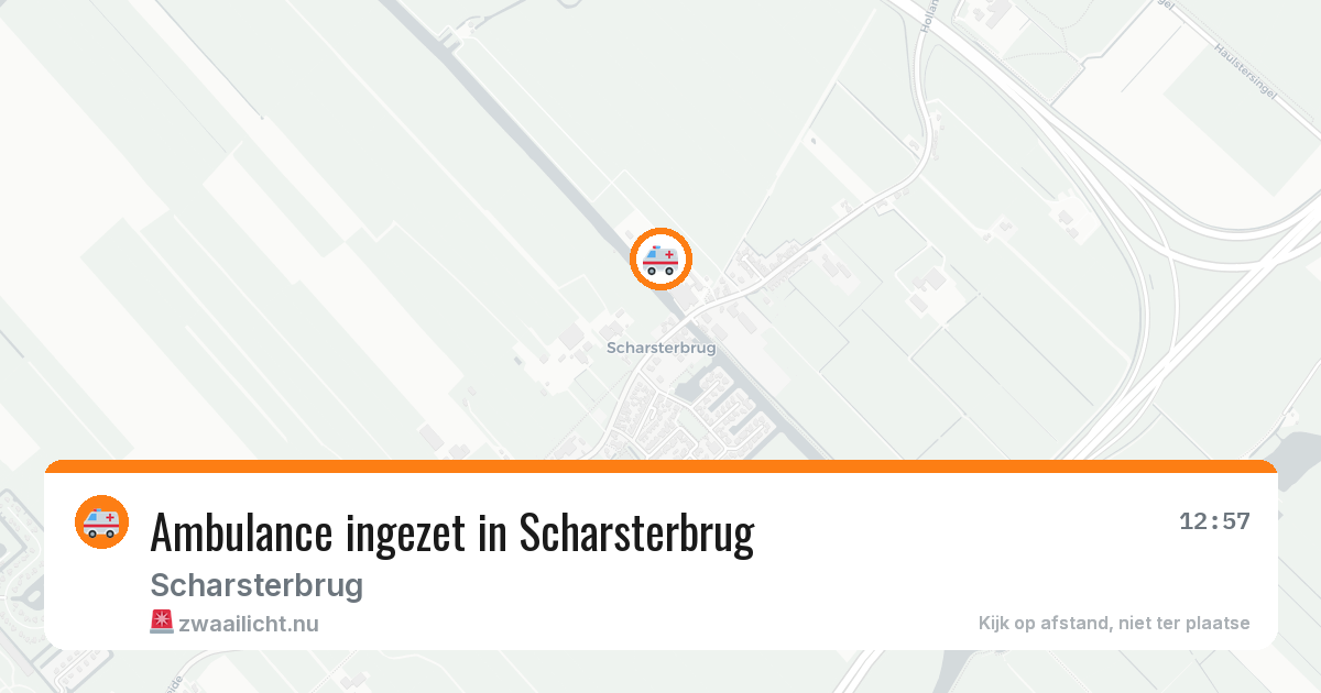 Ambulance ingezet in Scharsterbrug — 5 mei 2026 | 🚨 Zwaailicht.nu