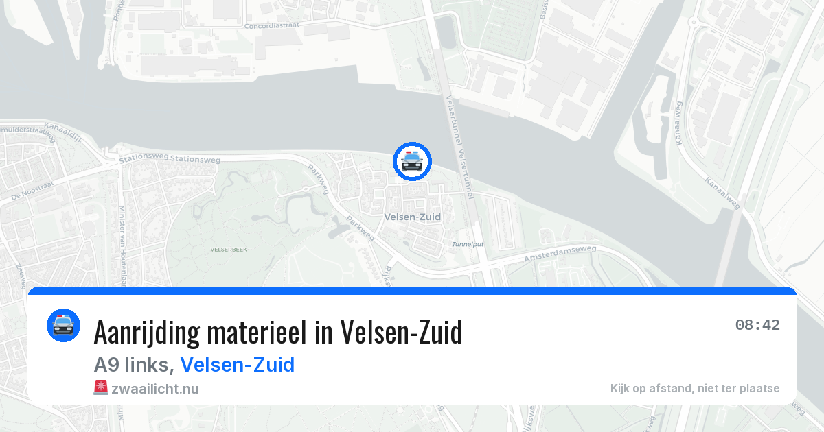 Aanrijding materieel in Velsen-Zuid — 21 mei 2026