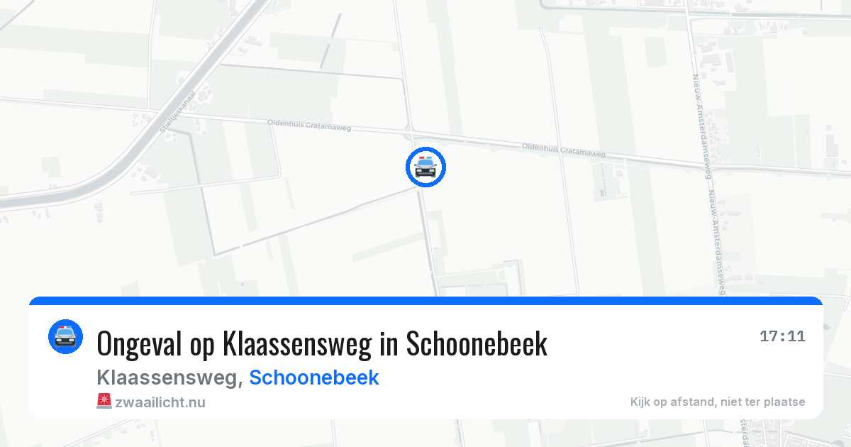 Ongeval op Klaassensweg in Schoonebeek — 17 apr 2026