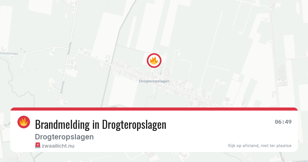 Brandmelding in Drogteropslagen — 12 feb 2026