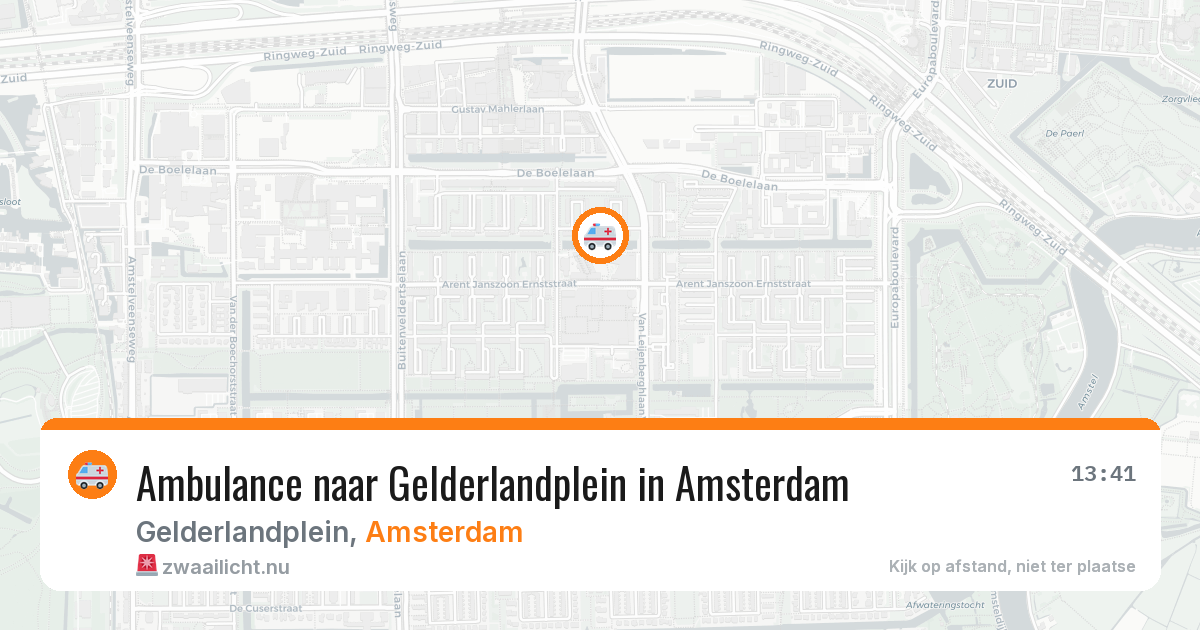Ambulance naar Gelderlandplein in Amsterdam — 28 mrt 2026