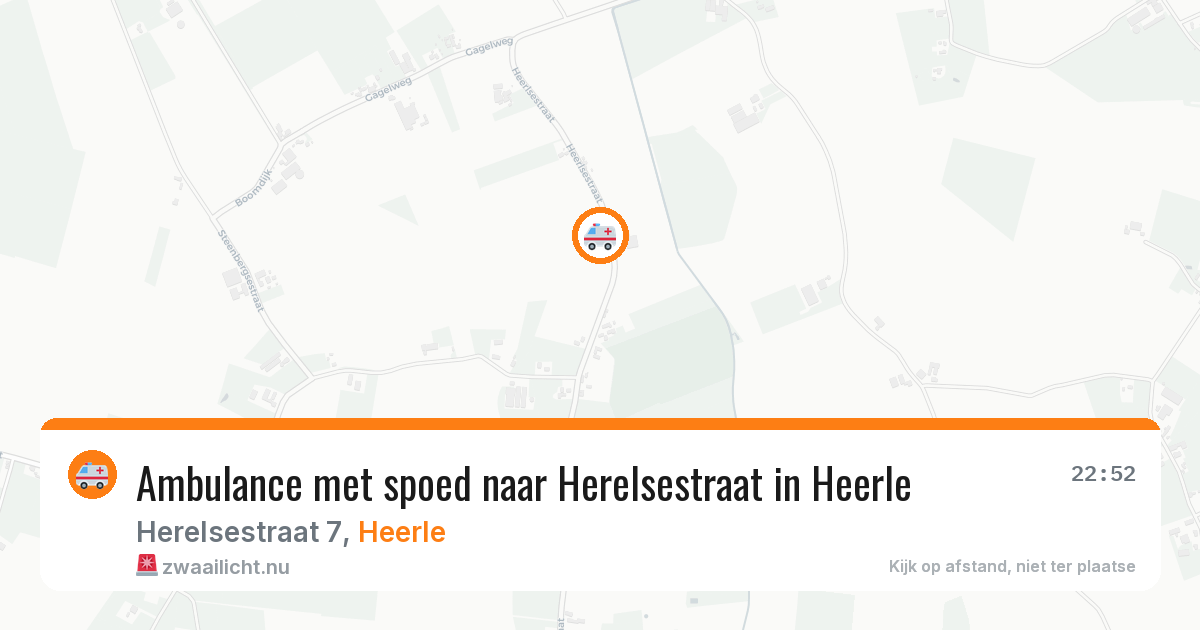 Ambulance met spoed naar Herelsestraat in Heerle — 23 feb 2026