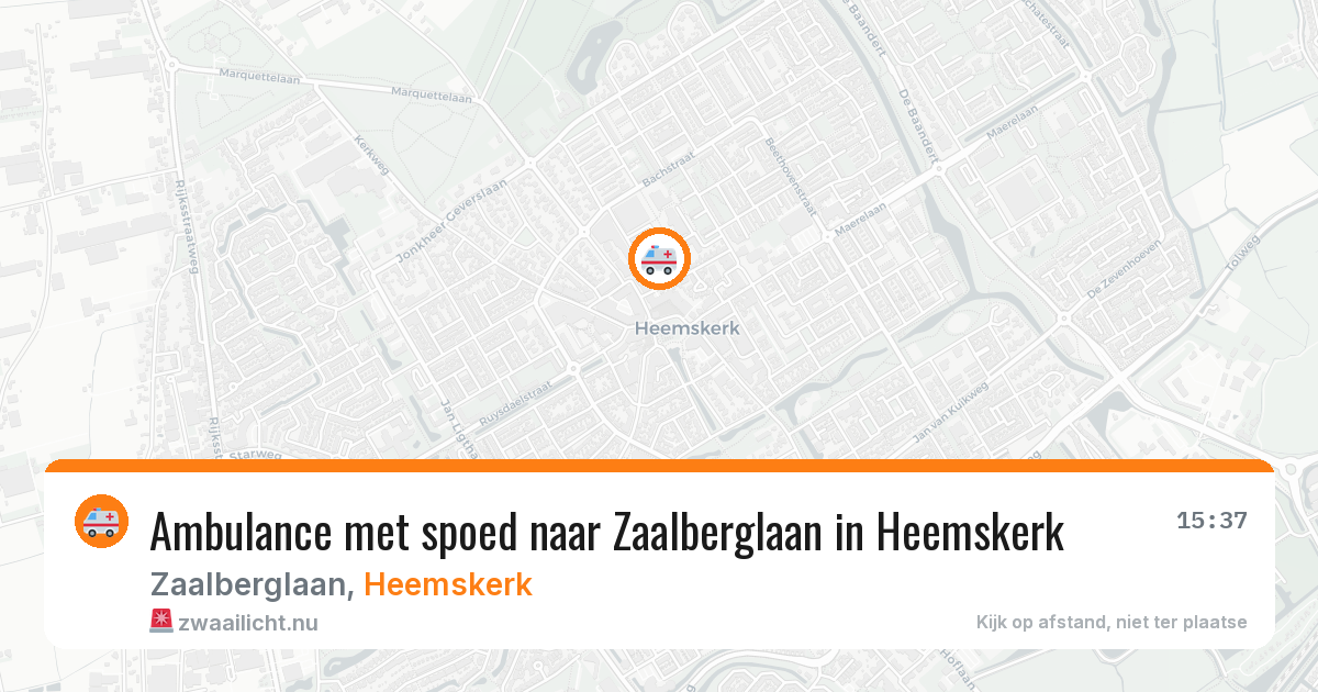 Ambulance met spoed naar Zaalberglaan in Heemskerk — 27 feb 2026