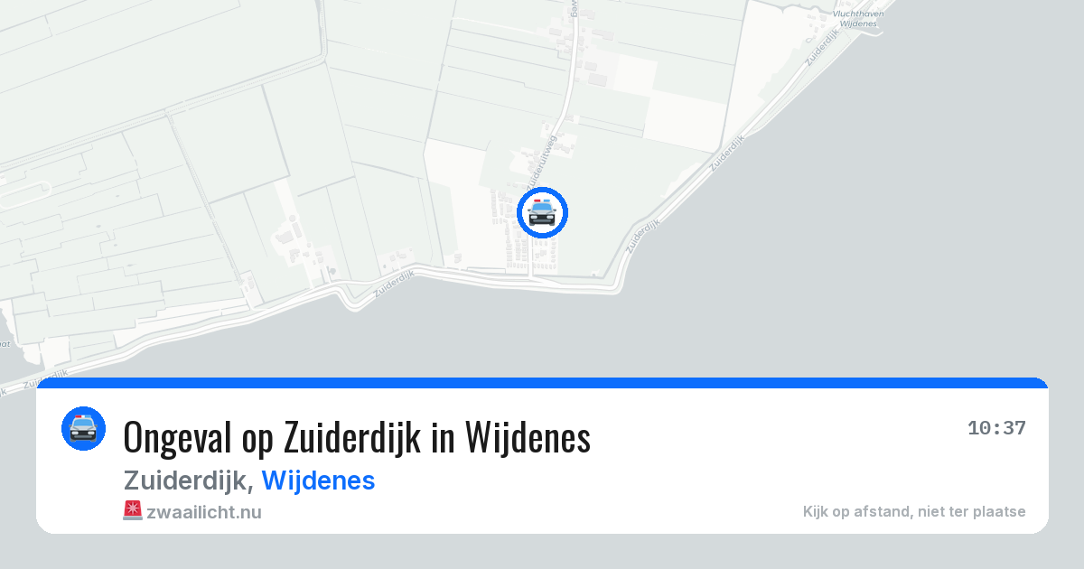 Ongeval op Zuiderdijk in Wijdenes — 11 mei 2026