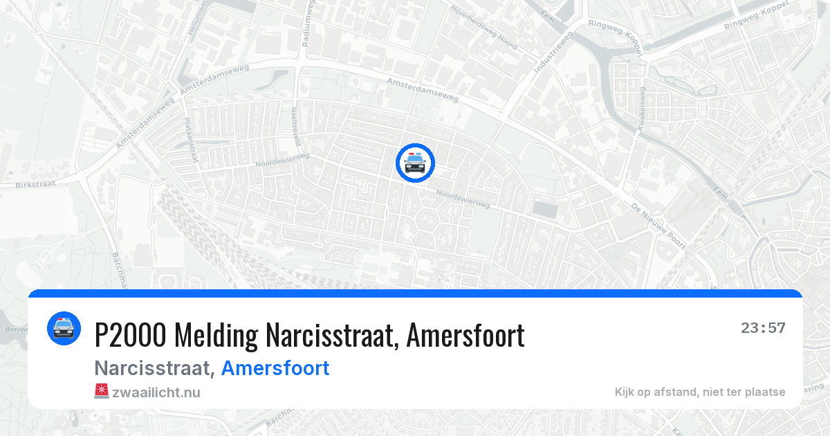 P2000 Melding Narcisstraat, Amersfoort — 3 jul 2026