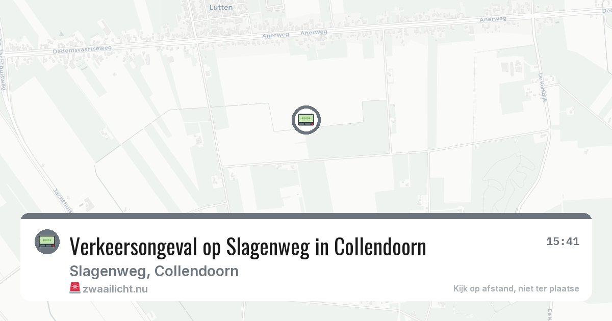 Verkeersongeval op Slagenweg in Collendoorn — 16 jul 2026