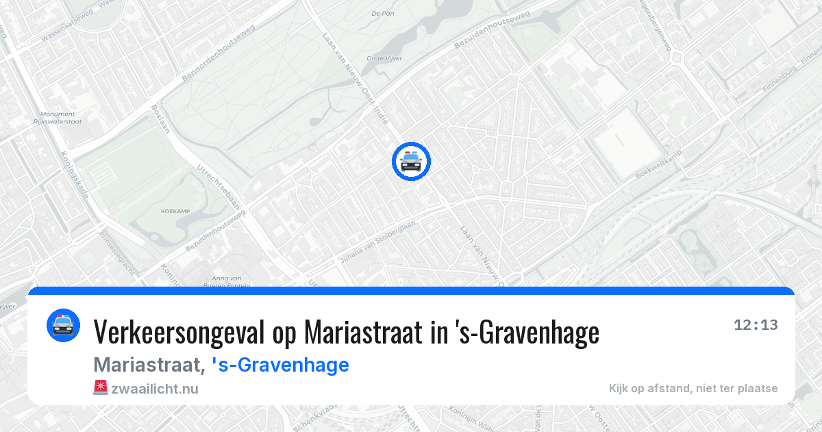 Verkeersongeval op Mariastraat in 's-Gravenhage — 29 mei 2026