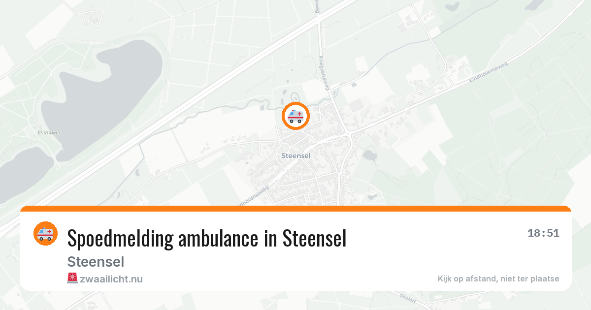 Spoedmelding ambulance in Steensel — 31 mrt 2026