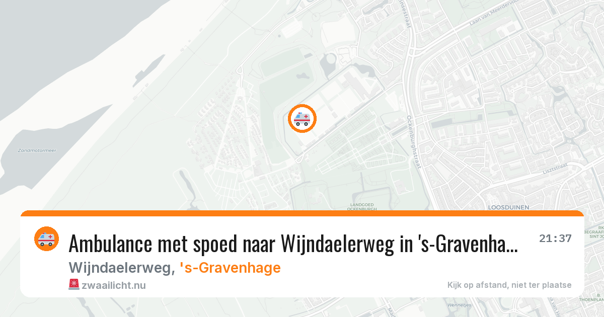 Ambulance met spoed naar Wijndaelerweg in 's-Gravenhage — 3 jun 2026