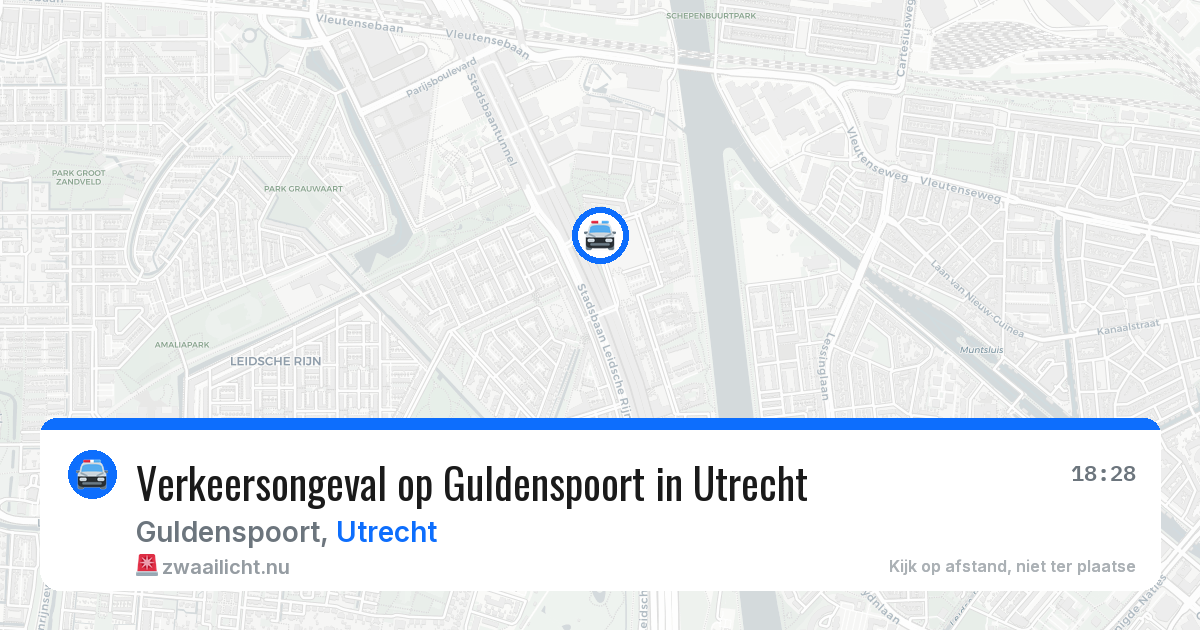 Verkeersongeval op Guldenspoort in Utrecht — 16 jan 2026