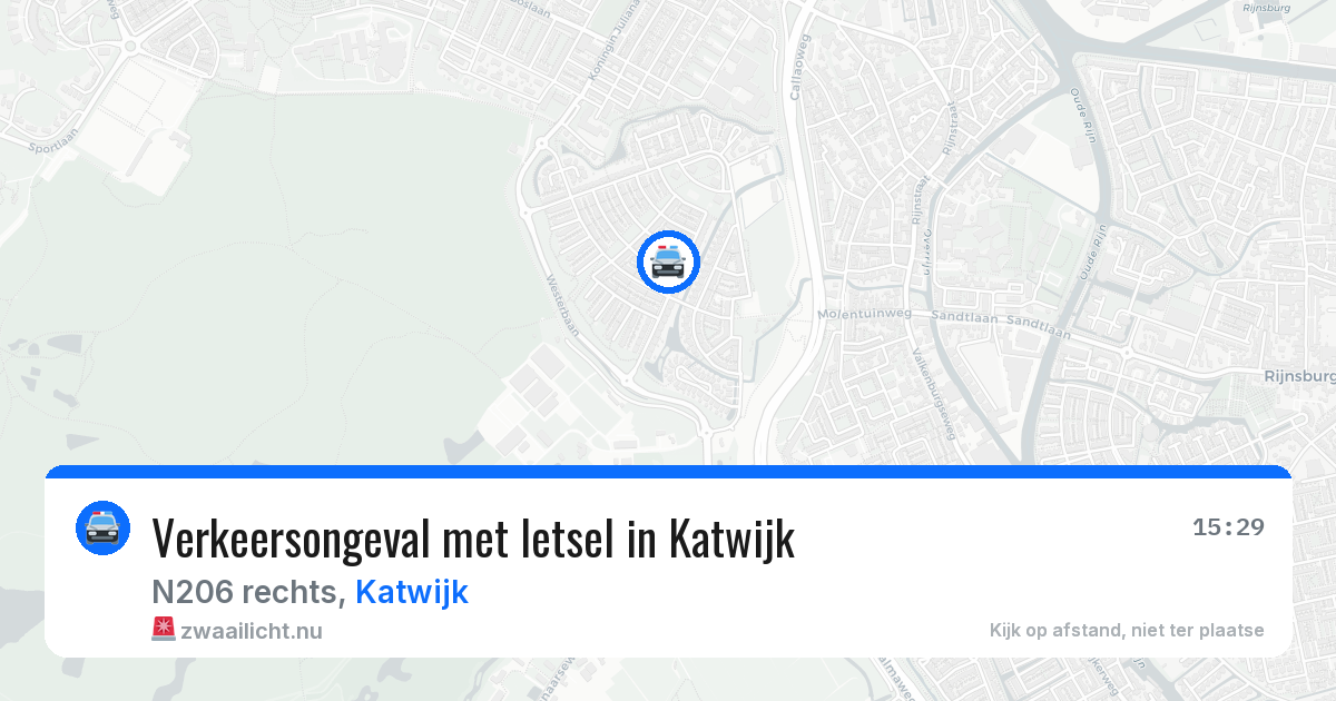 Verkeersongeval met letsel in Katwijk — 30 mrt 2026