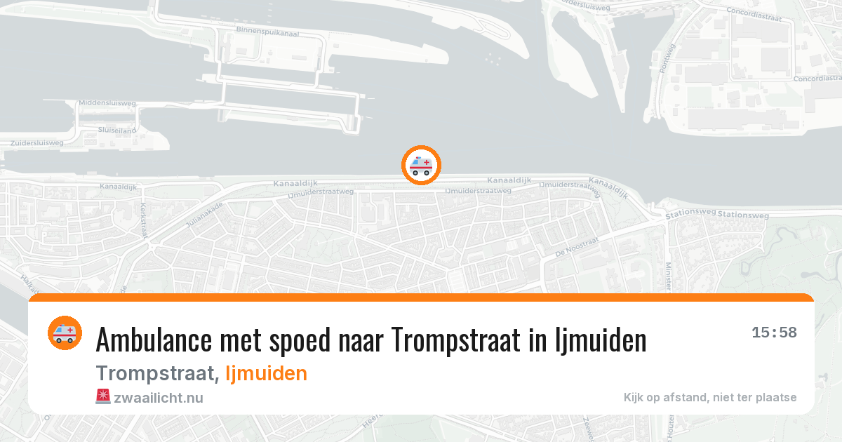 Ambulance met spoed naar Trompstraat in Ijmuiden — 11 feb 2026
