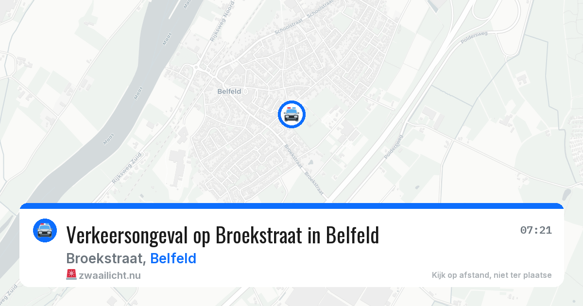 Verkeersongeval op Broekstraat in Belfeld — 28 apr 2026