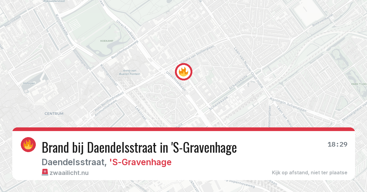 Brand bij Daendelsstraat in 'S-Gravenhage — 13 mei 2026