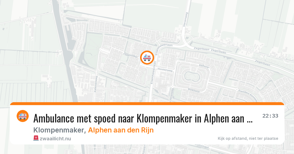Ambulance met spoed naar Klompenmaker in Alphen aan den Rijn — 23 jan 2026