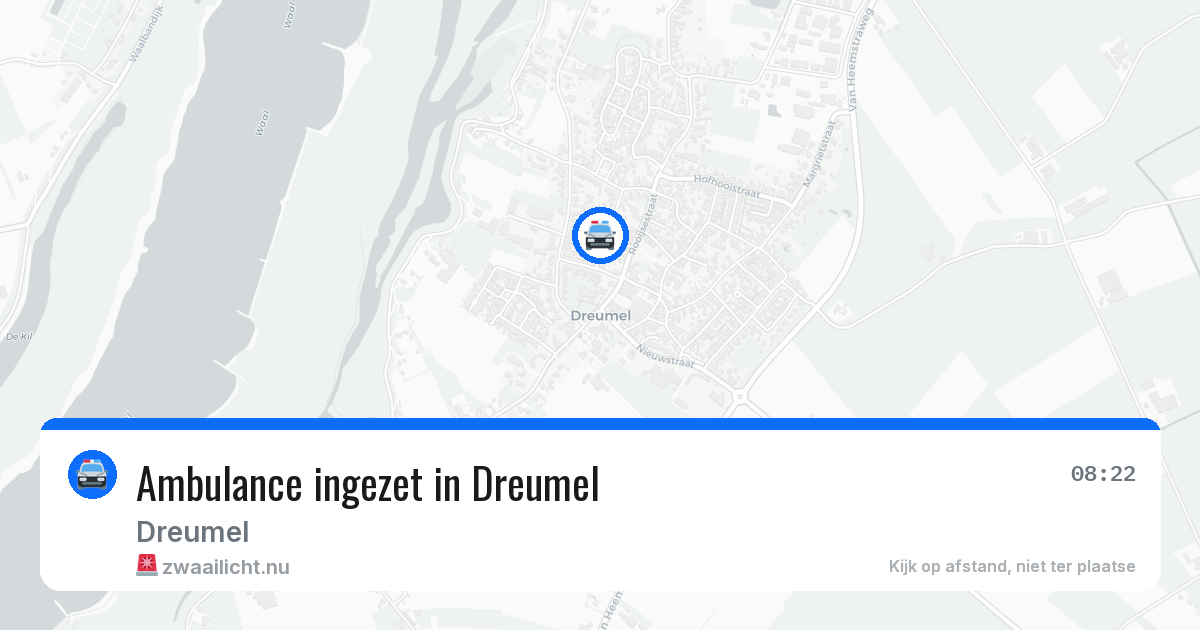 Ambulance ingezet in Dreumel — 19 jul 2026
