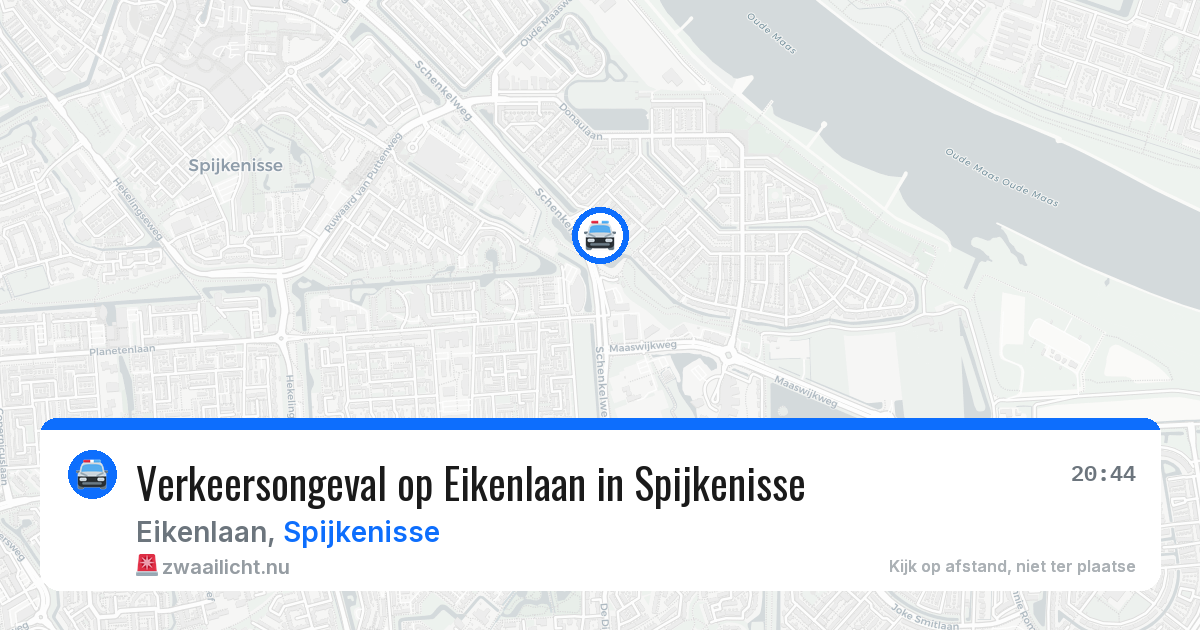 Verkeersongeval op Eikenlaan in Spijkenisse — 26 mei 2026