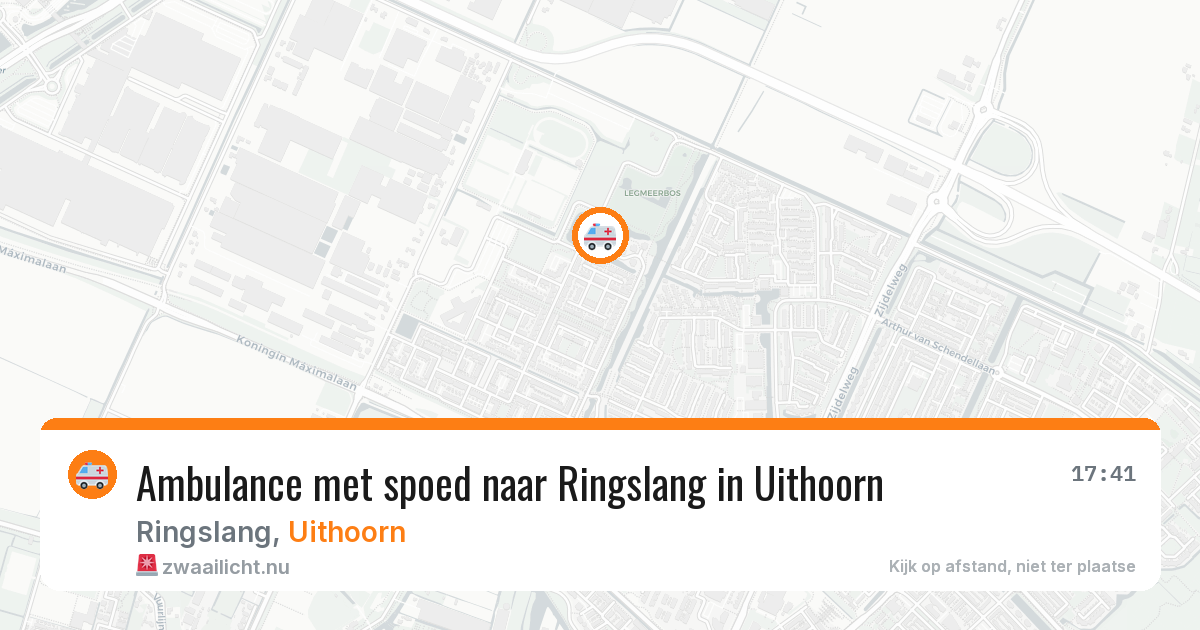 Ambulance met spoed naar Ringslang in Uithoorn — 19 mrt 2026